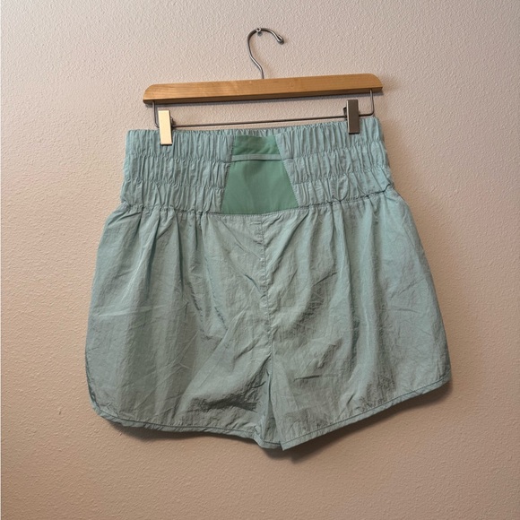 NWT FP MOVEMENT Sky Blue High Waist Women's Shorts - Picture 3 of 3